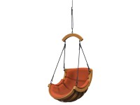 Fotel wiszący ALPHA 1 z belką giętą w łuk terracotta Fotel wiszący ALPHA 1 z belką giętą w łuk terracotta