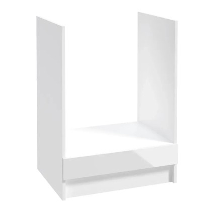 Defra Szafka kuchenna dolna do zabudowy piekarnika NAPOLI biel/chrom 60 cm