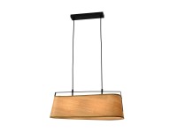 Candellux Lampa wisząca Milbury 2x max. 60W E27 drewno i czerń
