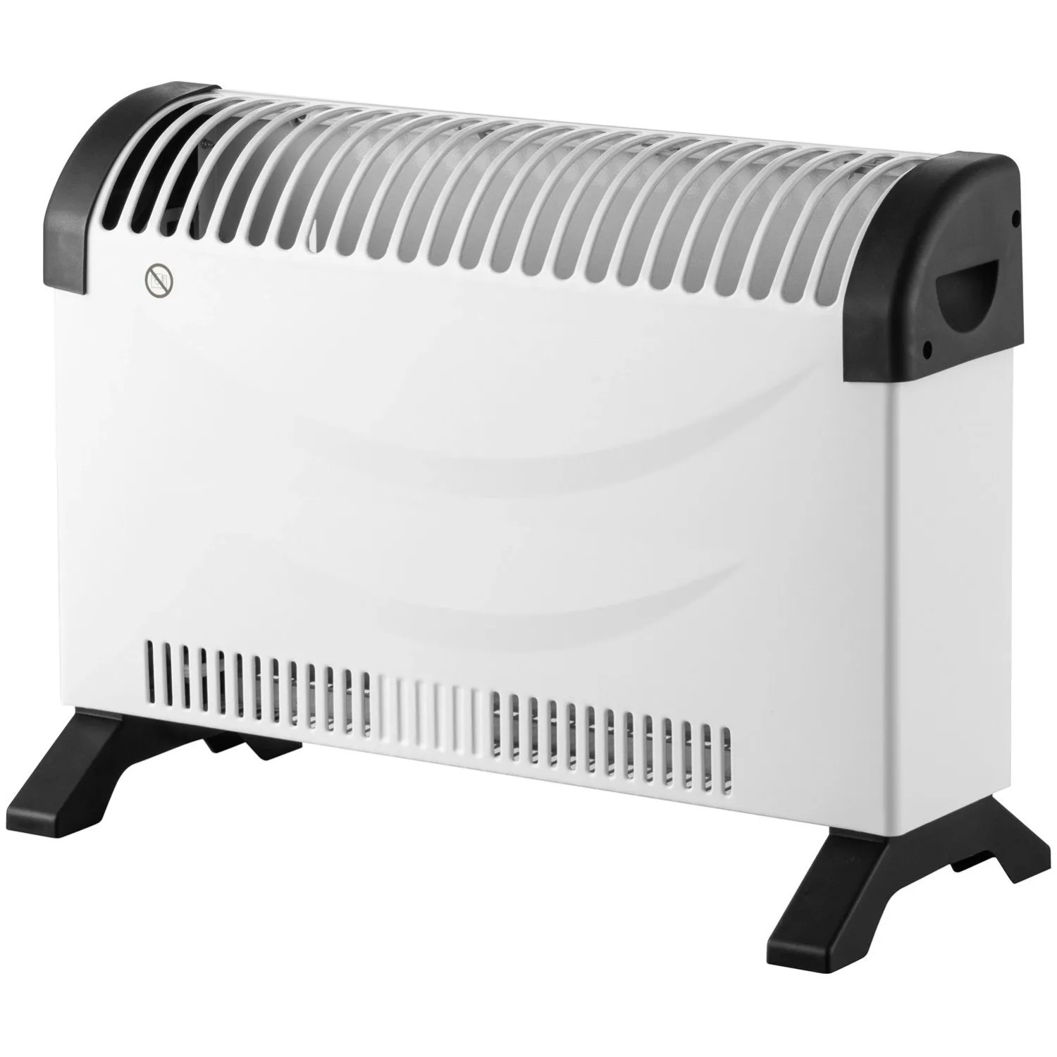 Konwektor elektryczny z termostatem - biały - max. 2000 W - 47 x 20 x 32,8 cm