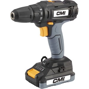 Wiertarko-wkrętarka akumulatorowa CMI, idealna do wkręcania i wiercenia.