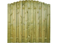 Sobex Płot pełny Tytus 12 z łukiem - 180 x 180/160 cm