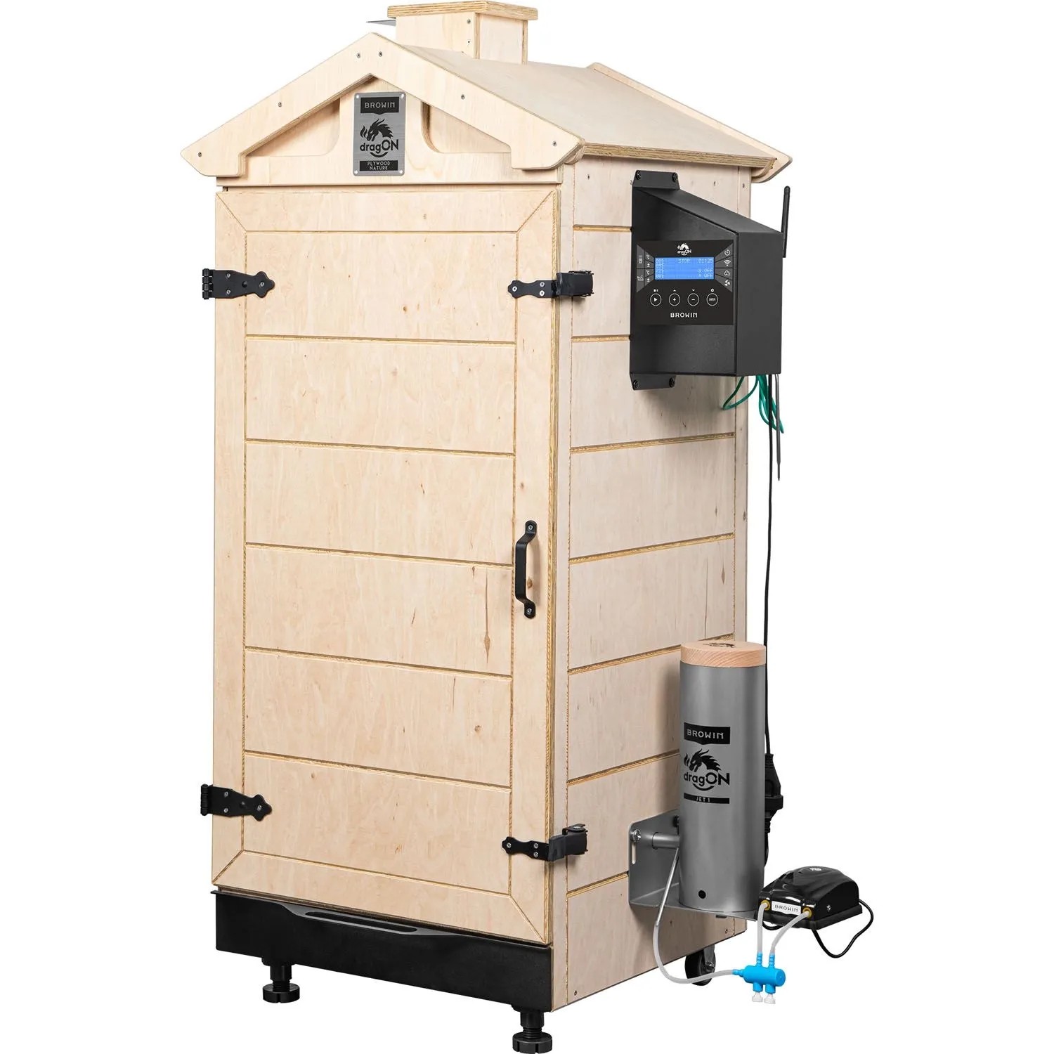 Browin Wędzarnia bezramowa dragON PLYWOOD NATURE ze sterownikiem WiFi 200L