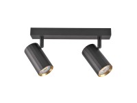 Goldlux Listwa NICEA 2xGU10 czarno-złota