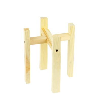 Drewniany stojak na doniczki M naturalny 22 x 20,5cm