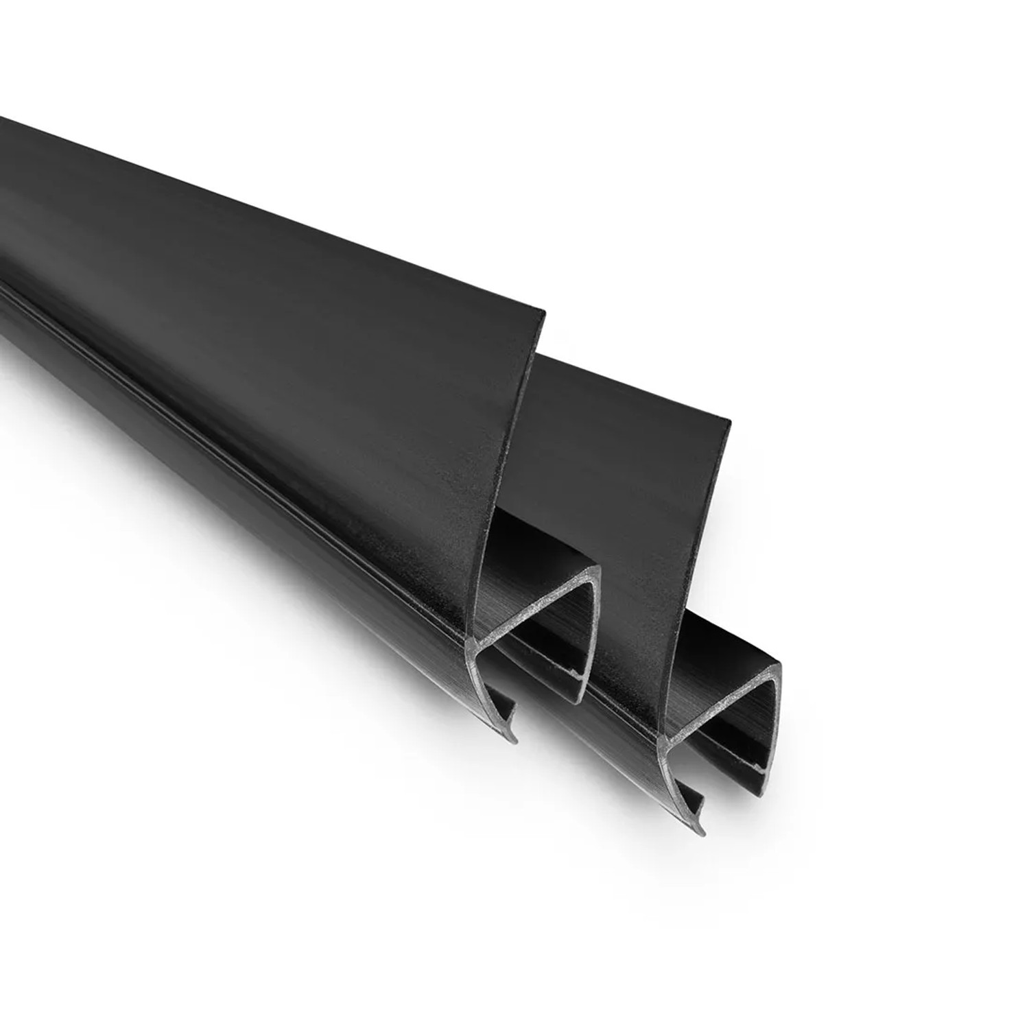 Uszczelka piórkowa czarna do szyb 4 mm 200 cm 180 st. 2 szt