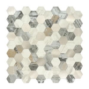 Mozaika ścienna samoprzylepna hexagon Beż 29x28,5