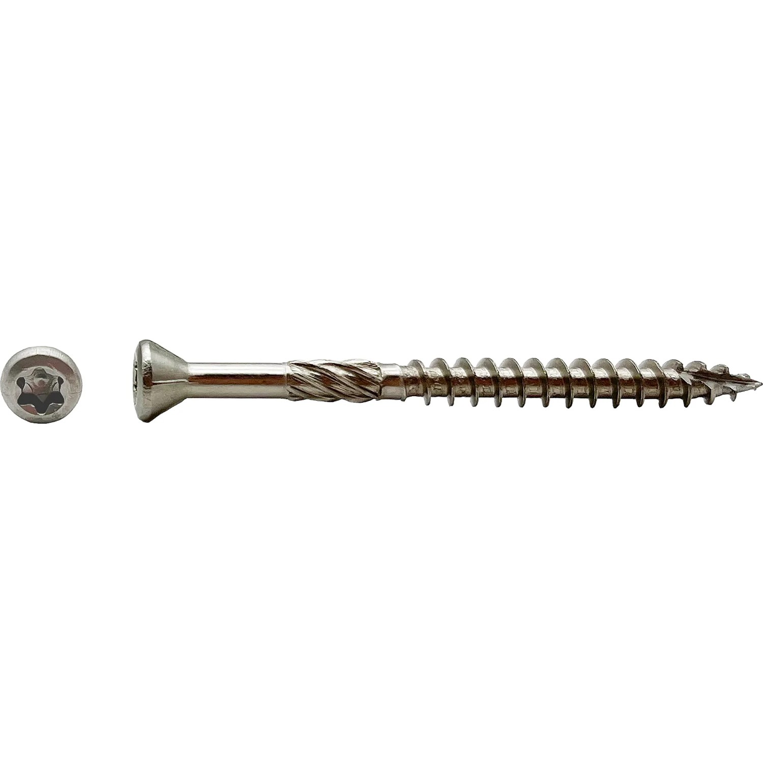 Wkręt tarasowy, wpuszczany, TX, Ø 5 mm x 80 mm, stal nierdzewna, 100 szt.