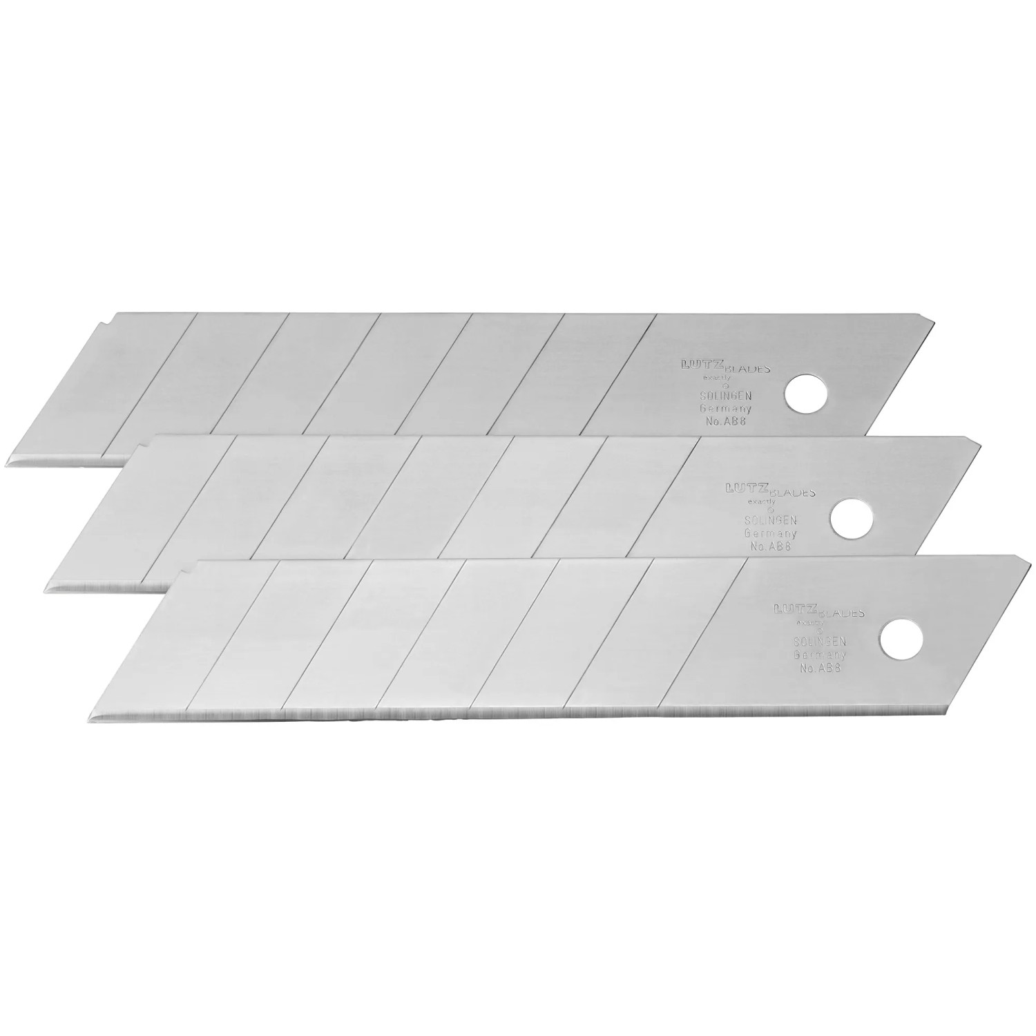 LUX-TOOLS Zestaw ostrzy łamanych 25 mm 3 sztuki