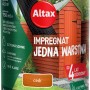 Impregnat do drewna Altax, kolor cedr. Ochrona drewna do płotów, domków ogrodowych i innych.