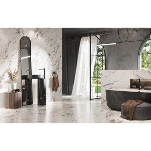 Gres szkliwiony Lago grey satin 60 x 120 cm