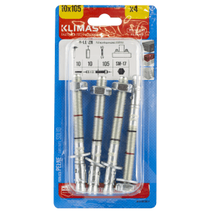t.b.t. Kotwy 10x105 mm, opakowanie 4 szt. Kotwy do dużych obciążeń zapewniające bezpieczne mocowanie.