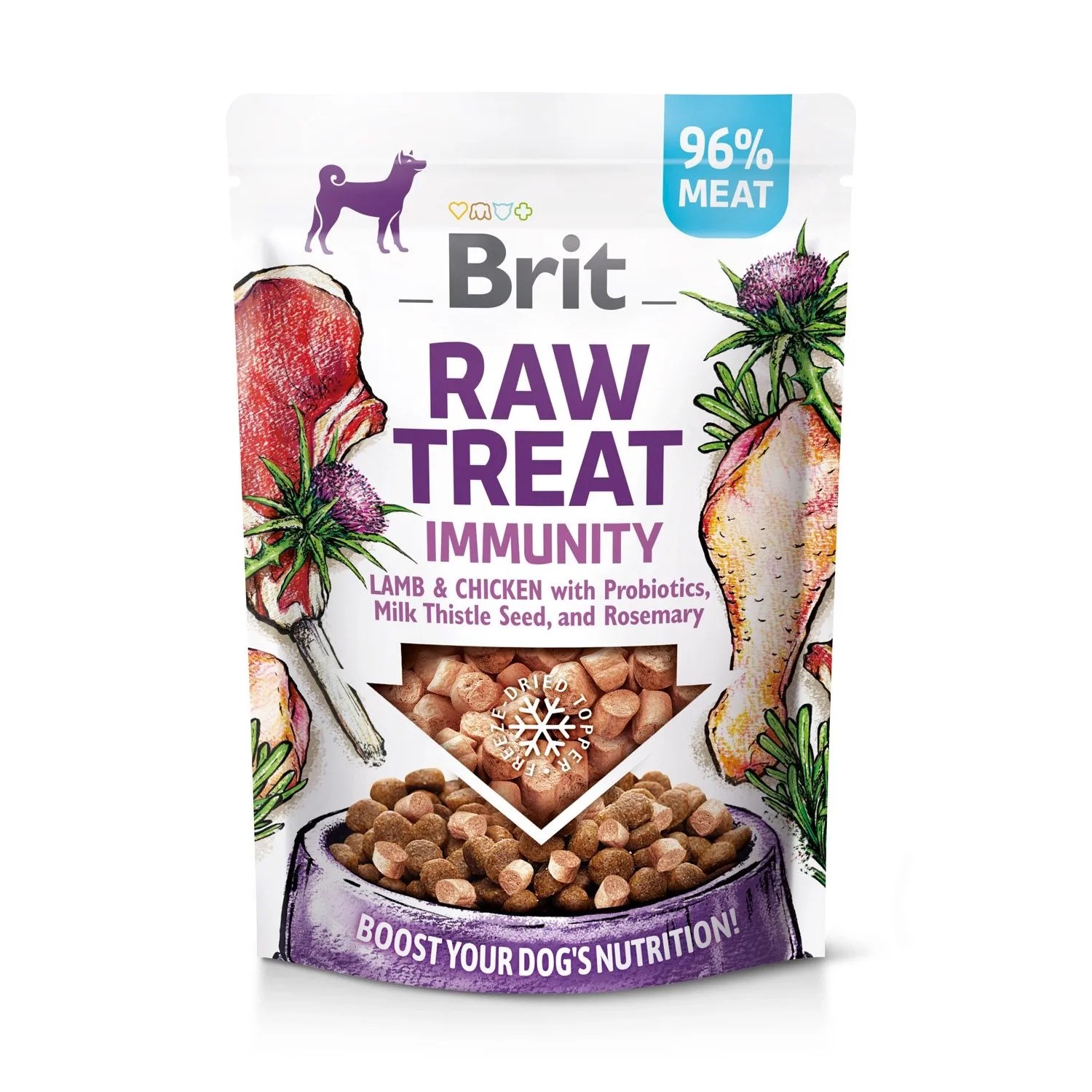 Brit Care Raw Treat Immunity Przysmak dla psów, z jagnięciną i kurczakiem 40 g