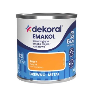 Dekoral Emalia Emakol Strong żółta 200 ml