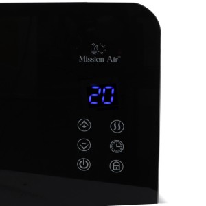Mission Air Konwektor elektryczny Porto czarny WiFi 2000W