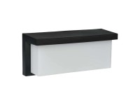 DPM Kinkiet zewnętrzny LED 10W 4000K 1000lm IP54 szer. 24cm czarny