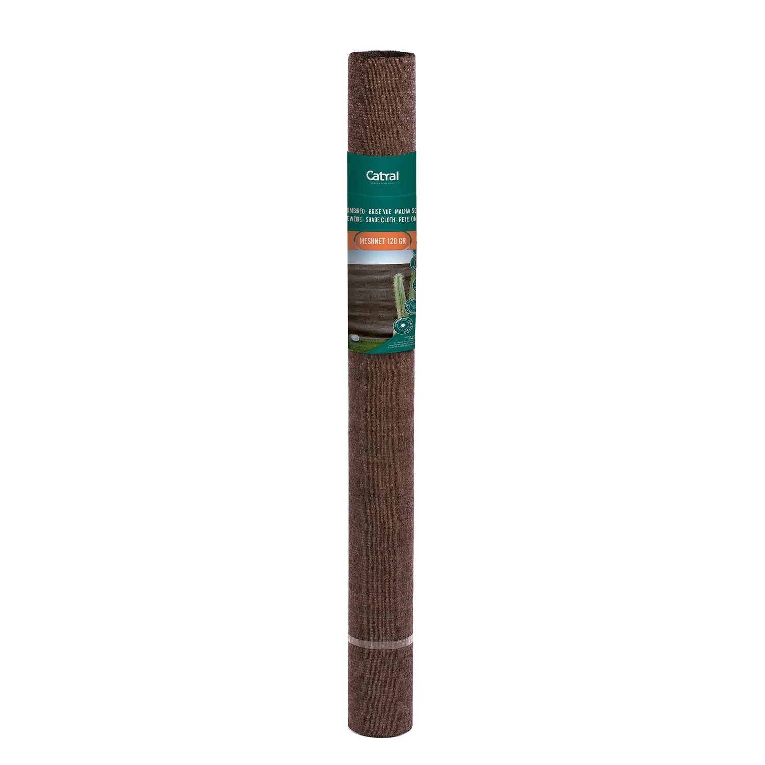Mata cieniująca RECYNET PLUS brązowa 120g/m2 - 2x10 m