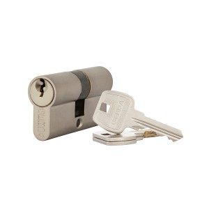 t.b.t. Wkładka do zamka drzwi z kluczami, kolor srebrny.