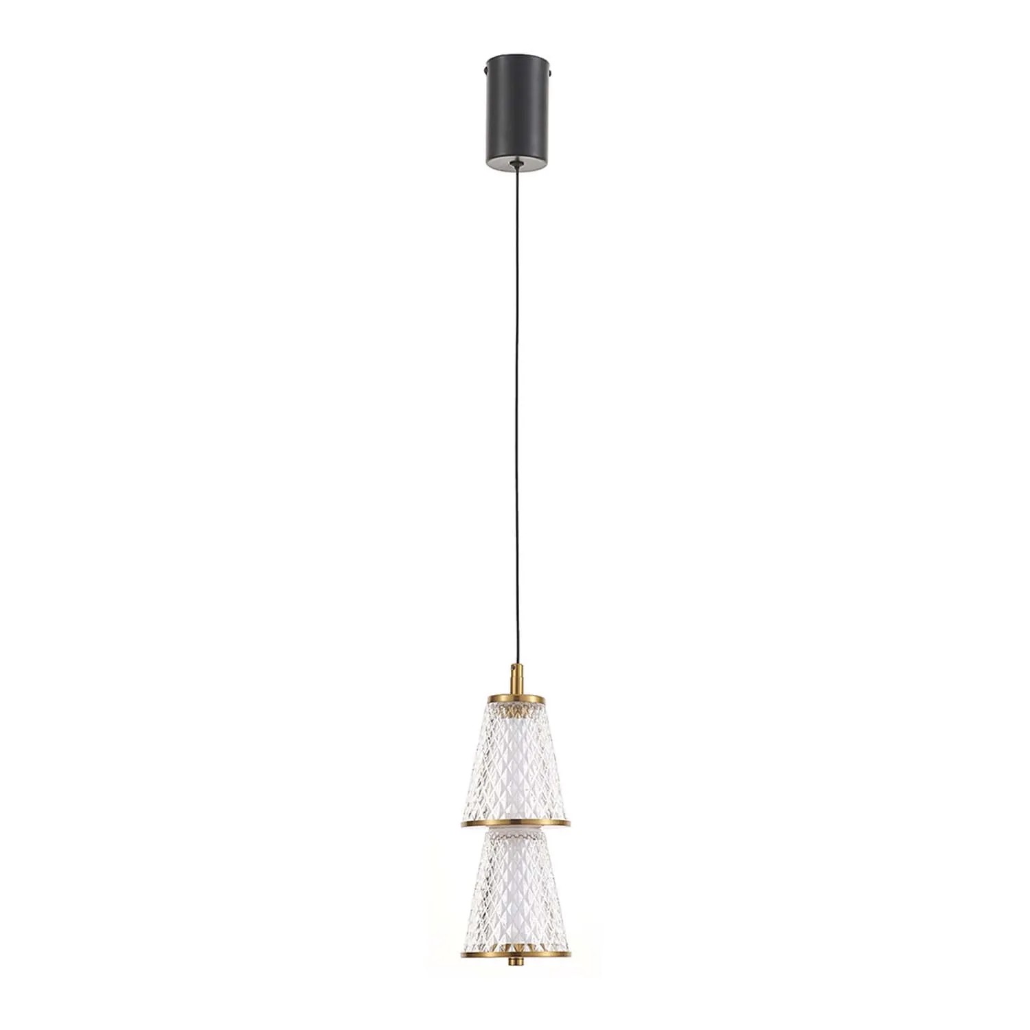 MiLAGRO Lampa wisząca LED SANSA 5W 4000K 300lm biało-złota