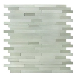 Mozaika ścienna samoprzylepna płytka Alu Nikiel 27,8x30,6