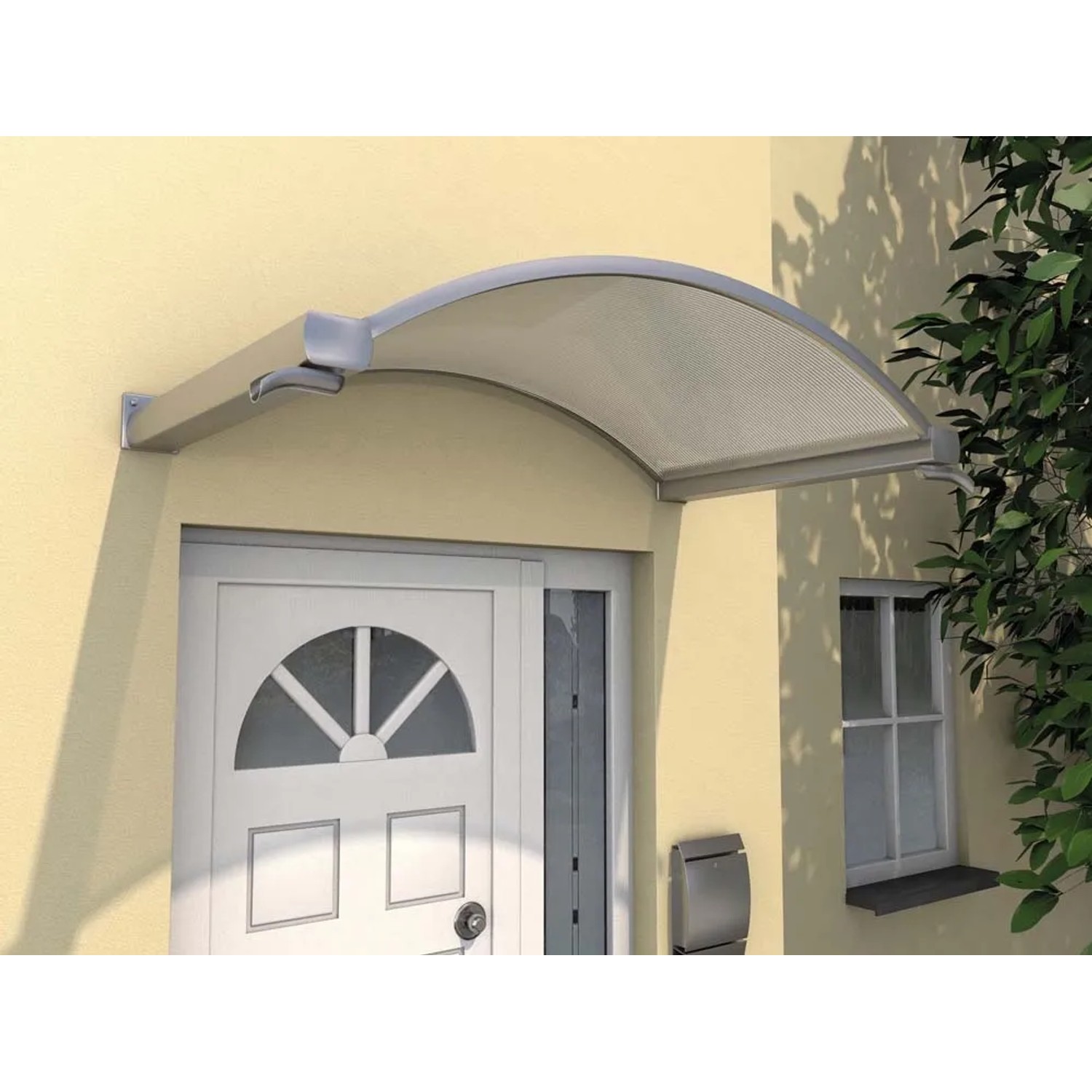Gutta Zadaszenie Rondo NO efekt stali PCk. 6 mm 160x90x30 cm
