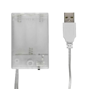 Pudełko na baterie i wtyczka USB do t.b.t. LED Kinkiet