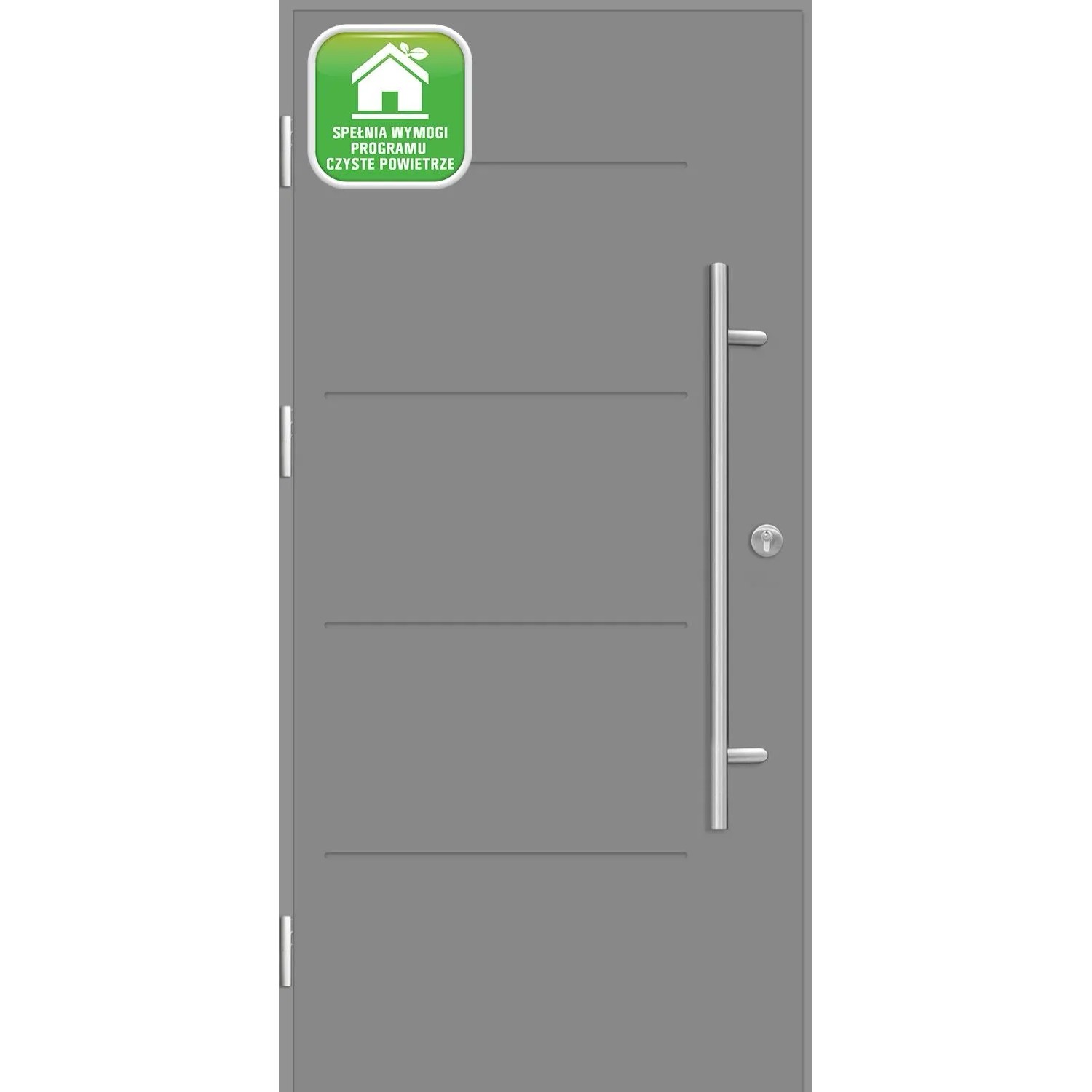 Splendoor Drzwi zewnętrzne Ledro szary 90L