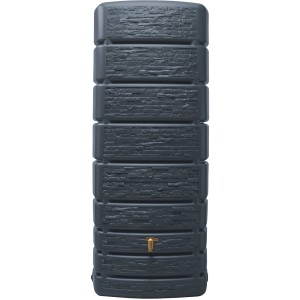 Zbiornik ścienny 4rain Slim Stone Decor 500 l w kolorze Graphite Grey z kranem.