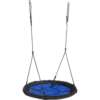 Siedzisko bocianie gniazdo niebieski/czarny - 6 x 98 x 98 cm