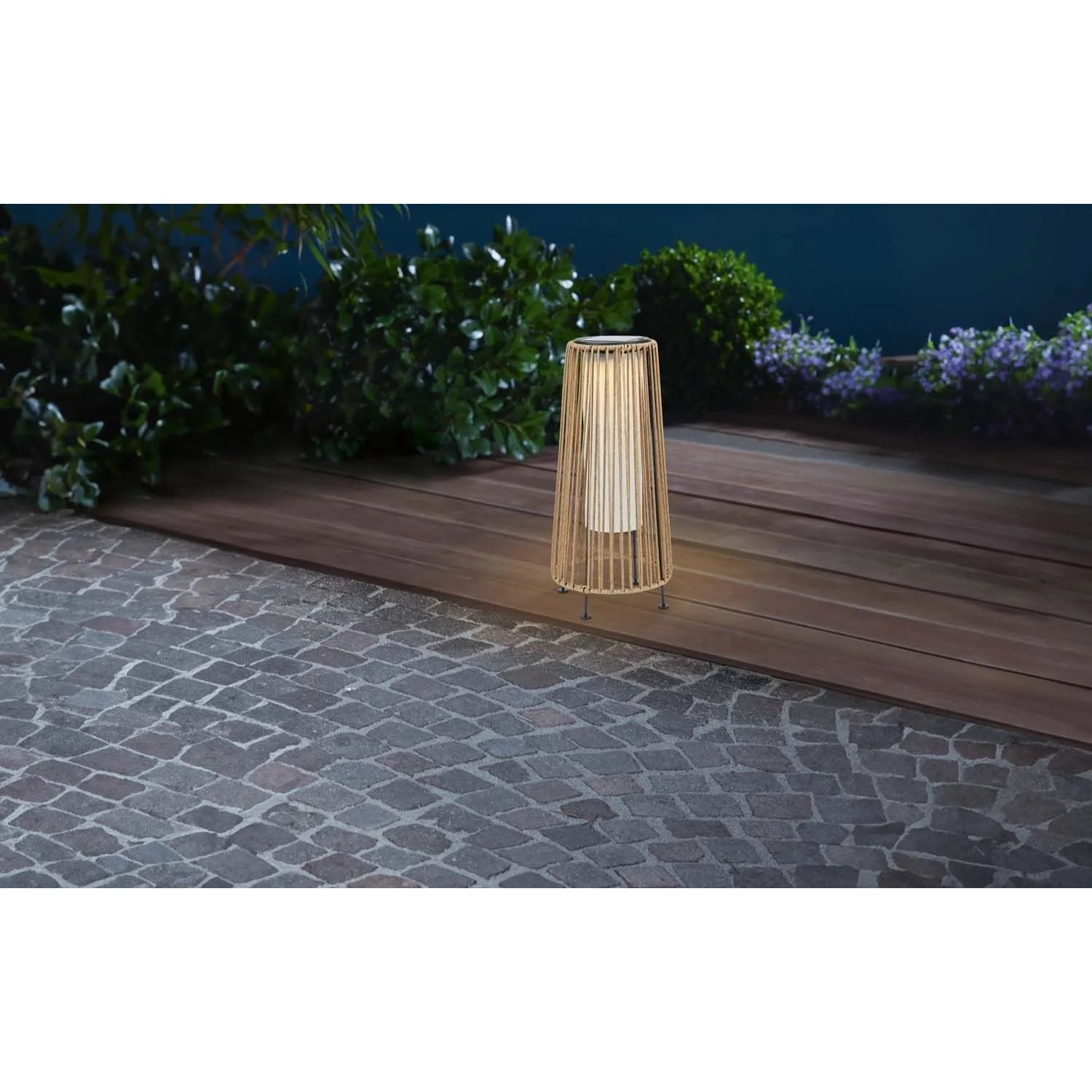 Lampa solarna stojąca SADALI kosz wys. 45 cm IP44 natural_3