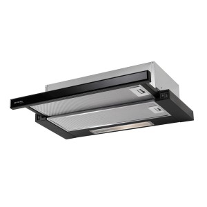 Pyramis Okap szafkowy Sliding Black Glass czarny 60 cm