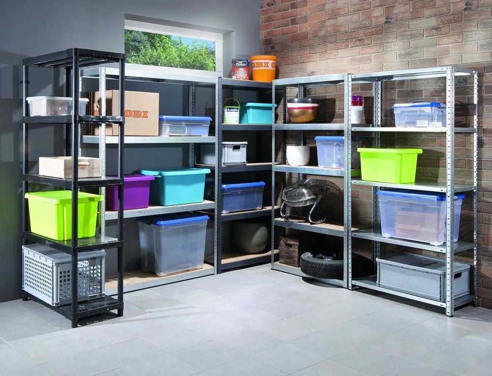 Keeeper Transportbox 'Robert' – Stapelbare PP-Box, 64 Liter, 60 Kg Tragkraft, Nordic Grey (ohne Deckel)