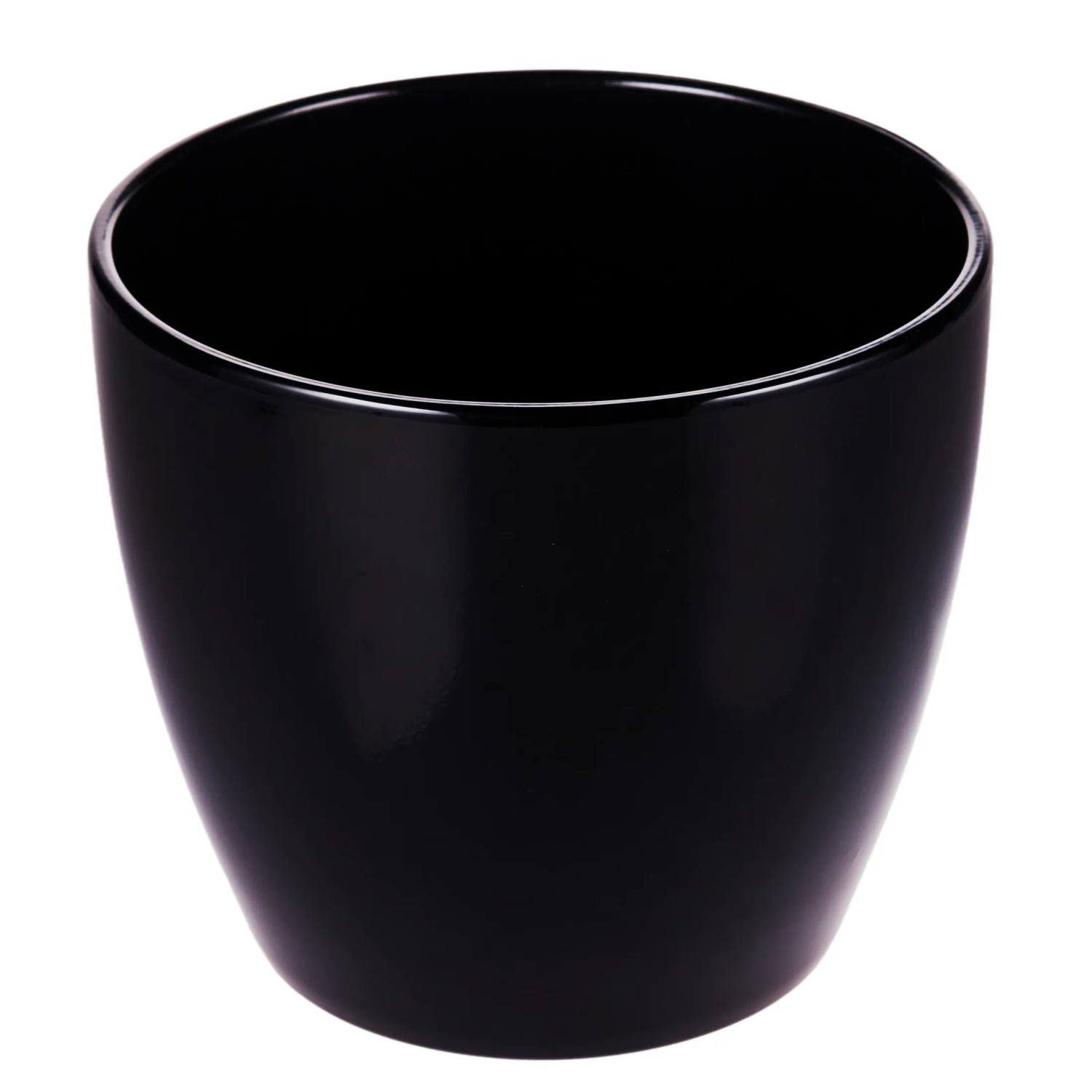 Osłonka ceramiczna Irys czarna - śr. 22 cm
