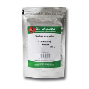 Opakowanie nasion łubinu żółtego (t.b.t.) na nawóz zielony. Kategoria: Nasiona kwiatów.