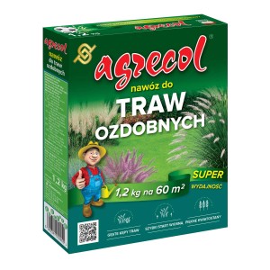 Nawóz do trawnika Agrecol do traw ozdobnych, opakowanie 1,2 kg. Dla gęstego, zielonego trawnika.