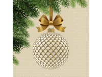 Serwetki GOLDEN BAUBLE - 33x33 cm
