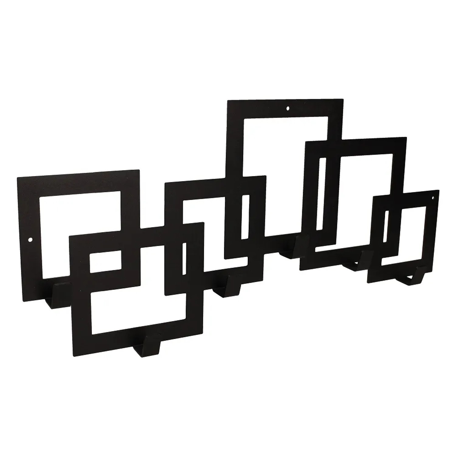 Gamet Wieszak ścienny czarny kwadraty 530 mm
