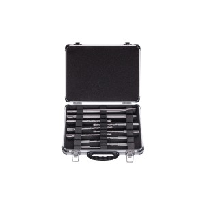 Zestaw wierteł t.b.t. w walizce, różne wiertła i dłuta