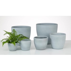 Donice Scheurich 920 Grey Stone w różnych rozmiarach. Ceramiczne donice do użytku wewnętrznego.