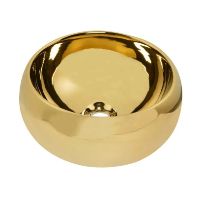 Kerra Umywalka nablat. nablatowa ceramiczna złota