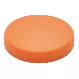 Pomarańczowa gąbka polerska do wiertarek, akcesorium do narzędzi.
