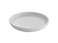 Ceramik Podstawka biała struktura - śr. 19 cm