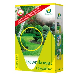 Opakowanie nasion trawy t.b.t. dla gęstego, zielonego trawnika.