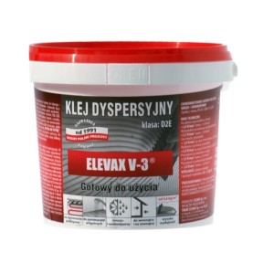 Wiadro kleju dyspersyjnego Elevax V-3, gotowy do użycia do płytek.