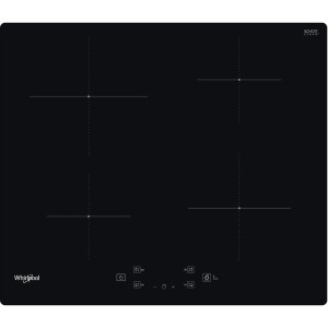 Czarna płyta indukcyjna z czterema strefami grzewczymi.