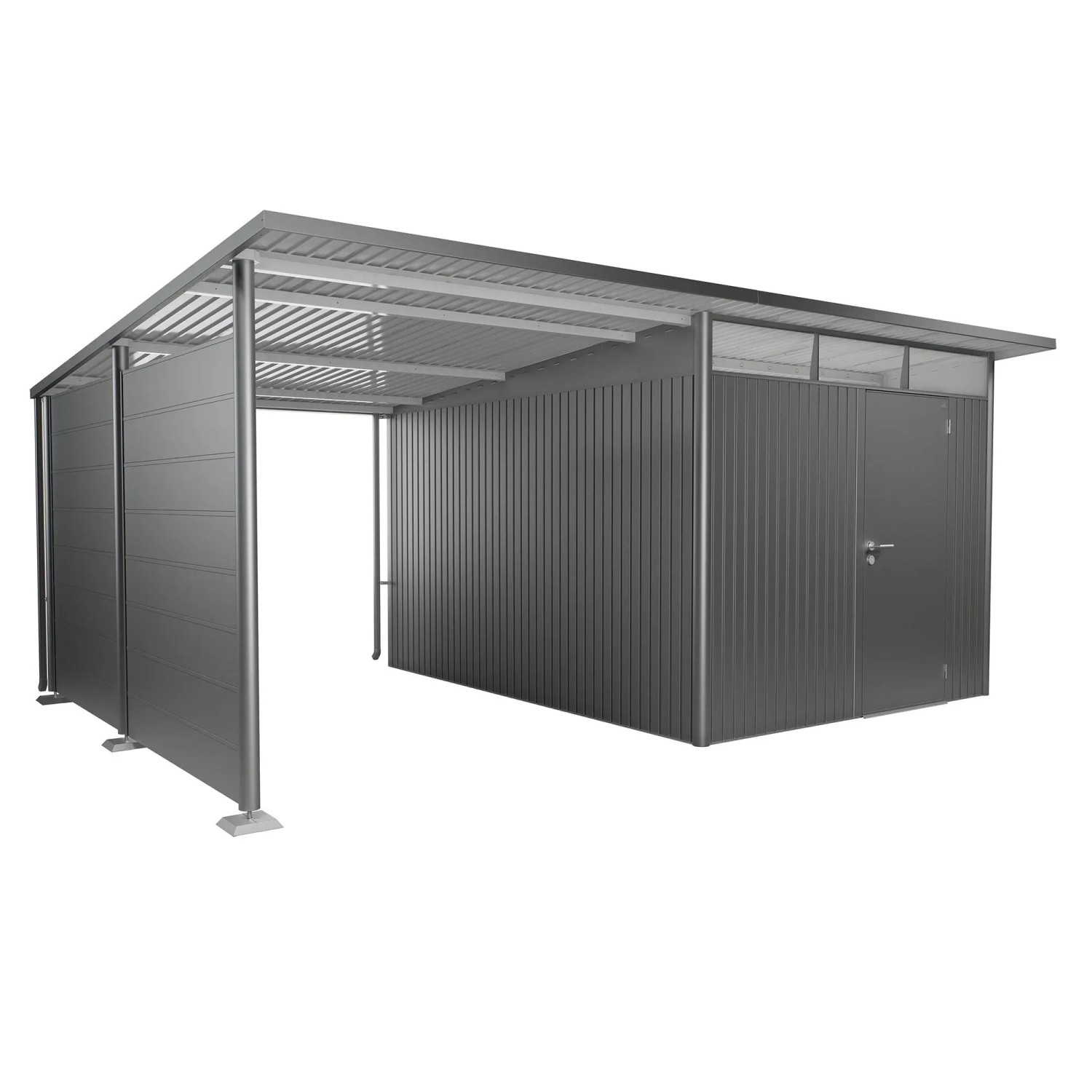 Biohort Panel boczny do dachu bocznego AvantGarde A4, A8 Quartz Grey Metallic
