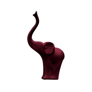 Figurka Słoń bordowy wys. 37 cm
