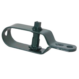 Zielone mocowanie do ogrodzeń t.b.t. do płotów i ogrodzeń.