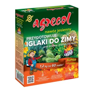 Opakowanie nawozu jesiennego Agrecol do iglaków, 1,2 kg.