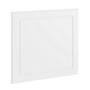 Białe drzwiczki do szafki kuchennej t.b.t. z ramą do zabudowy.